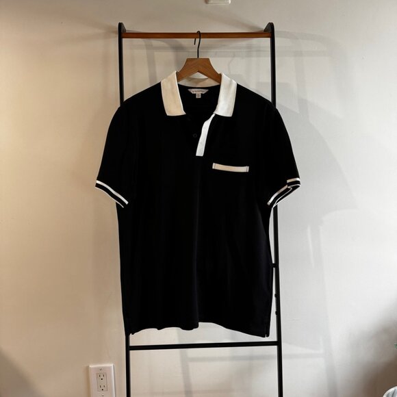 Men's Club Monaco Color Tip Polo - Picture 2 of 2